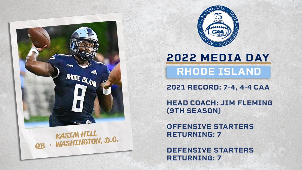 .@RhodyFootball gears up for the 2022 #CAAFB season