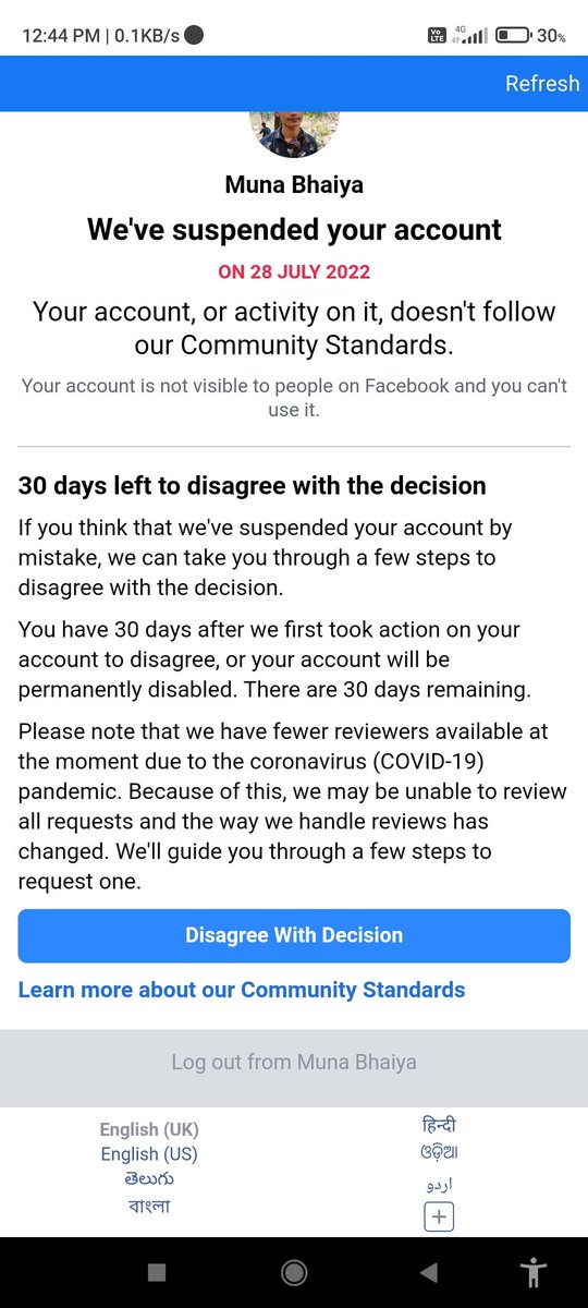 jayadev737's tweet photo. When disabled my account please recovery my account solution
@facebook https://t.co/YSYoiqrap9