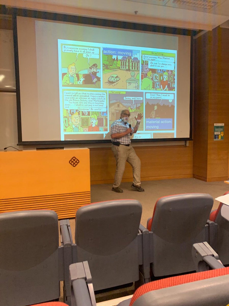 Comics and the study of comics by a meta-comics character: the permeability of the two orders. Photo by ⁦<a href="/kaelazhang/">Kaela Zhang</a>⁩