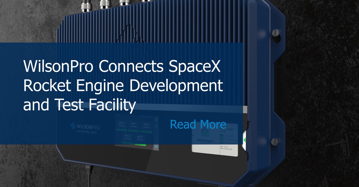 WilsonProAmps's tweet photo. WilsonPro is the preferred DAS solution and @SpaceX thought so too 🚀
https://t.co/tl9crH8u1g https://t.co/tliiFIhf5a