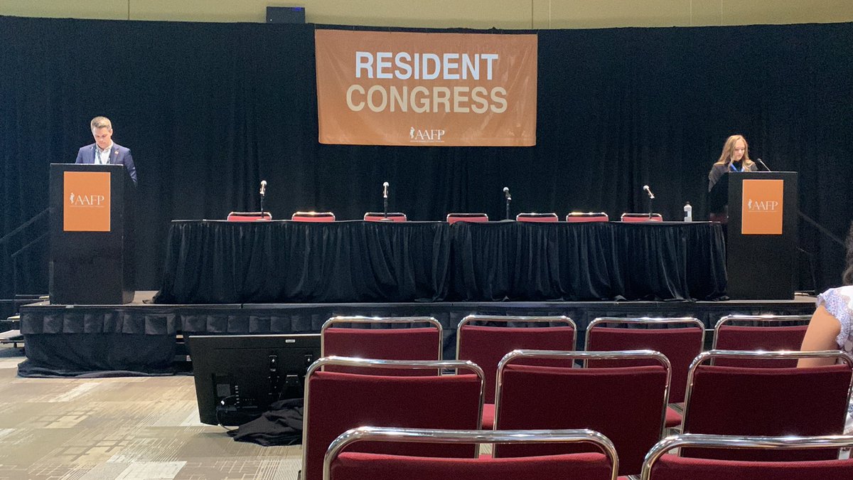 And the joint session of students and resident congress at #AAFPNC is officially called to order! <a href="/mussardMD/">Chase Mussard, MD</a>  <a href="/morganweiler07/">Morgan Weiler</a>
