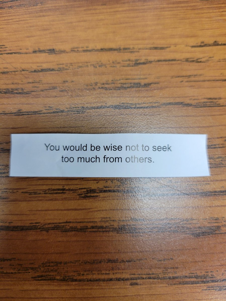 AcemanWolf's tweet photo. "You would be wise not to seek too much from others."

#Fortunecookie #Valuablelesson #Motivation #besmart #recession #GERFRA #TREASUREinManila #NeighboursFinale #NFFC #NRLManlyRoosters #NFTdrop #NFT #NFTGiveaways #XRP #Bitcoin #ETH #DogecoinToTheMoon #quote #WhatsYourK #RHOBH https://t.co/rCkrwJfquA