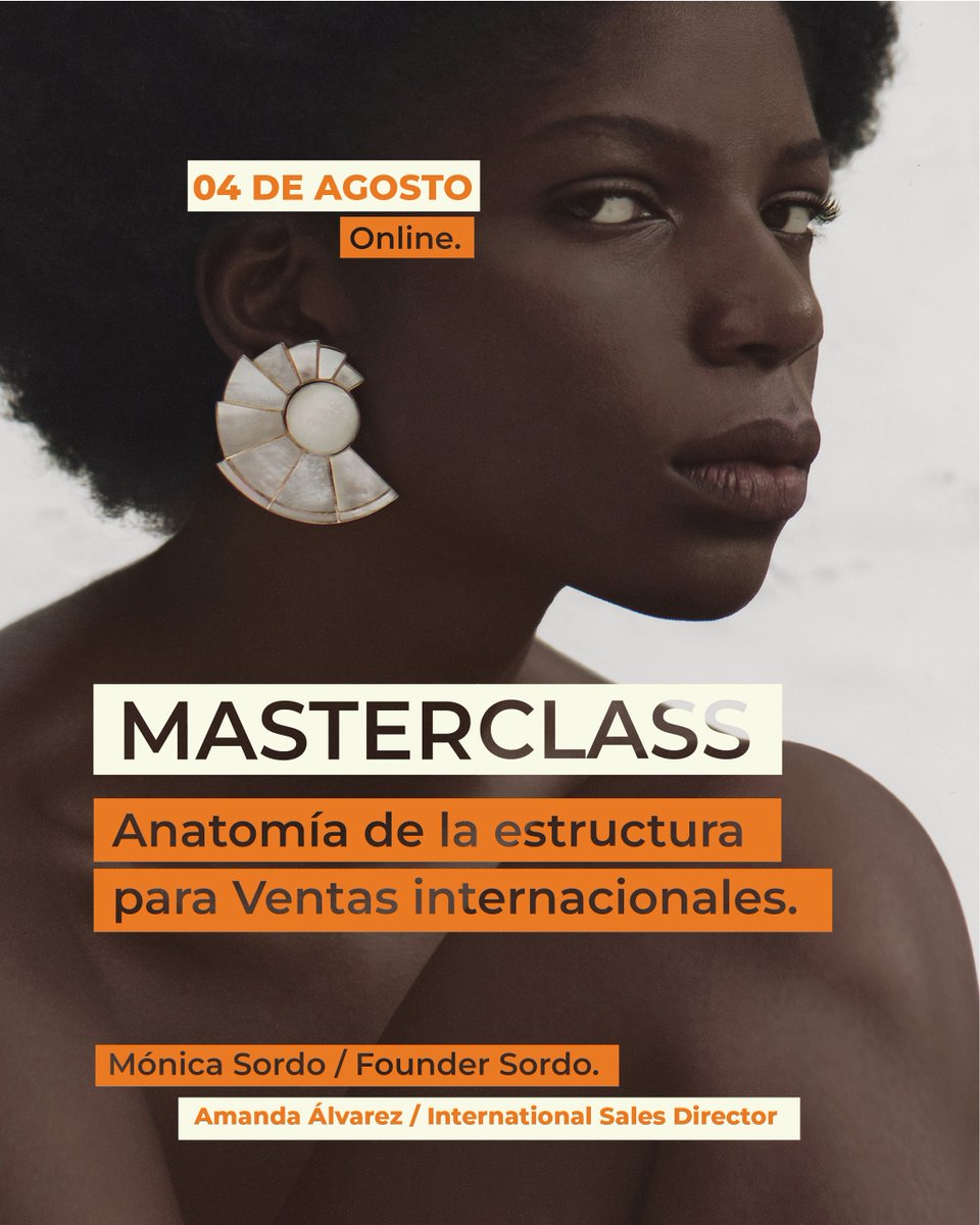 enlaucab's tweet photo. La Academia de Moda UCAB te invita a participar en la #MasterclassOnline: "Anatomía de la estructura para ventas internacionales".
🗓#4Ago
Inscríbete aquí 👉 https://t.co/1g1TN8I8gB https://t.co/2QkuQfII85
