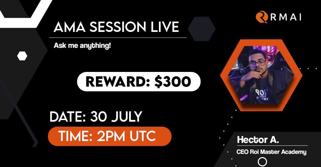 Where the winners meet! 🔥

Super AMA with the CEO 🎙

He will talk about his project <a href="/roima_inc/">ROI MASTER ACADEMY INC (OFICIAL)</a> and his new RMAI token! @TokenRmai 💹

#RMAI