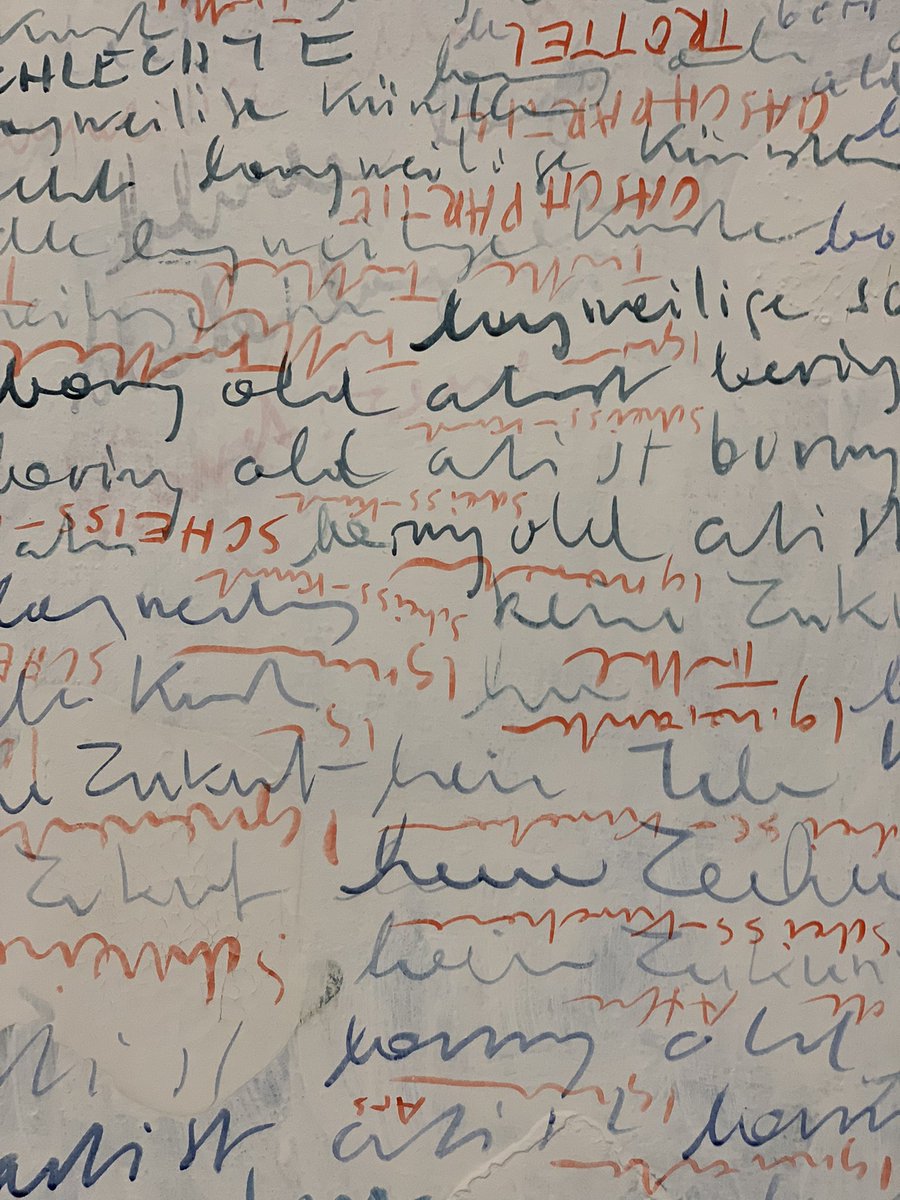 HubertaWeigl's tweet photo. #Schimpfbild | Johanna #Kandl | 2008
Fühle mich an meine eigenen #Freewriting-Sessions und an die mit meinen Schreibgruppen erinnert. @belvedere21wien https://t.co/8TDEJTGrpP
