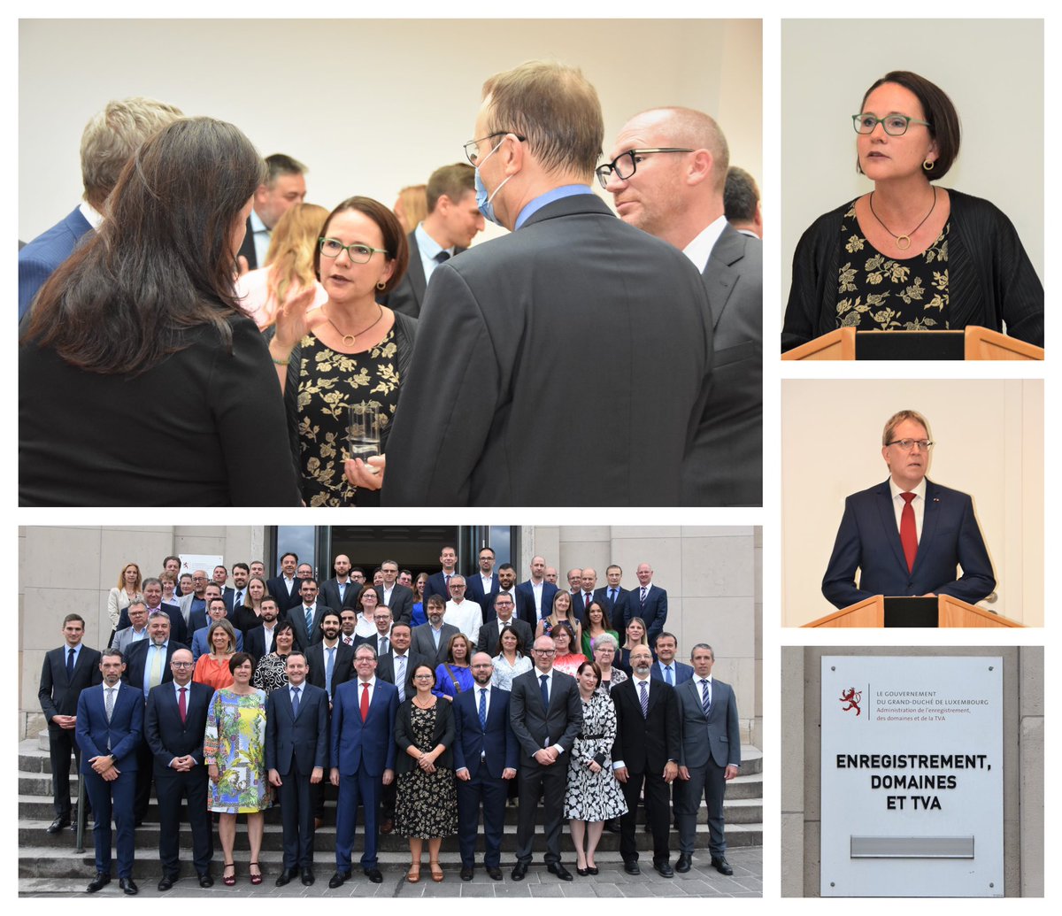 Yuriko_Backes's tweet photo. Ech hunn mech gefreet haut mat der Direktioun &amp; Mataarbechter*innen vum Enregistrement (Administration de l’enregistrement, des domaines &amp; de la TVA) zesummen ze kommen. Merci dem Direkter Romain Heinen &amp; der ganzer Equipe fir hiren wäertvollen Asaz fir d’🇱🇺 Land. https://t.co/Jfaeq3PlID