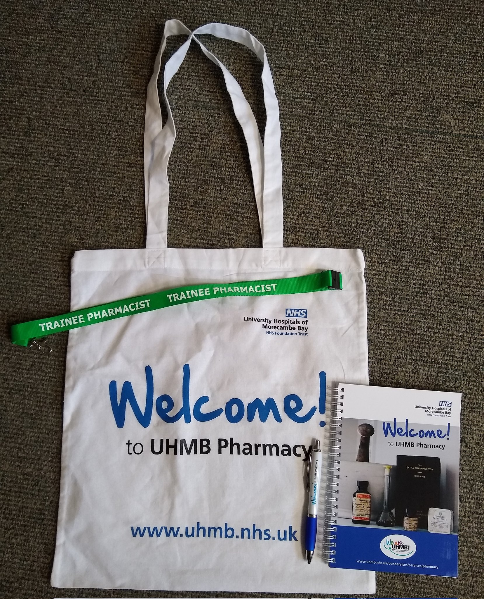 Laura Healey on Twitter: "Our brand new welcome packs @UhmbPharmacy ready  for our new trainee pharmacists starting on Monday. Thanks to  @BANGDesignLtd and very excited to hand them out to the first