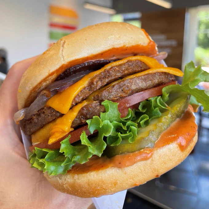 Cheeseburger available at the Burger Patch in Sacramento.