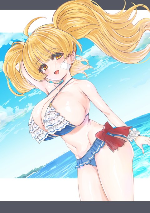 水着モニカのフェイトエピソード最高だったなあ～(幻覚)(7/28はモニカ・ヴァイスヴィントさんの誕生日なので。) 