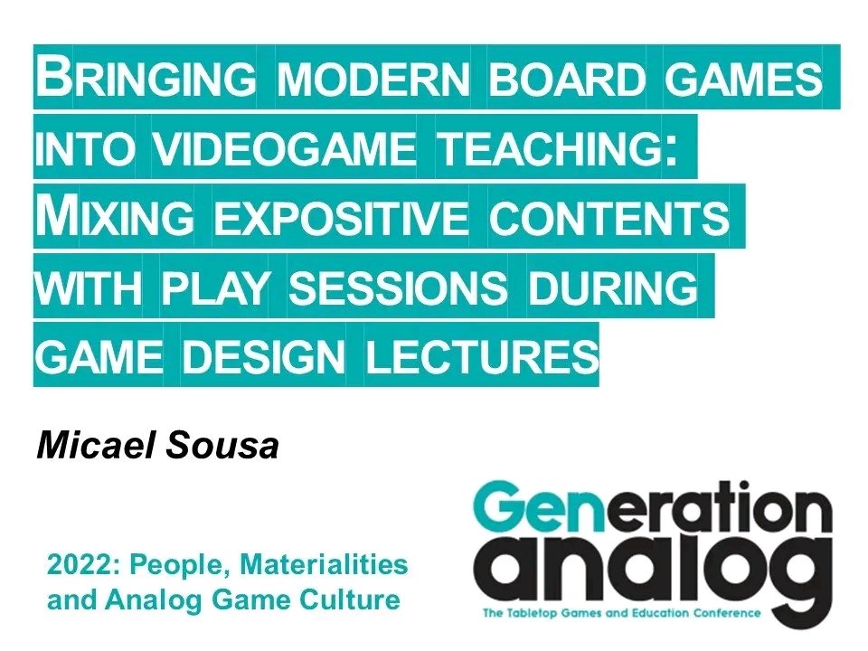 It was a great honour and pleasure to share my experiences and learn from colleague teachers that also use games in their classes. Fantastic organisation form @AnalogGameJrnl  this Generation Analog 2022 #boardgames #games #gamedesign #analoggames #generationanalog2022
