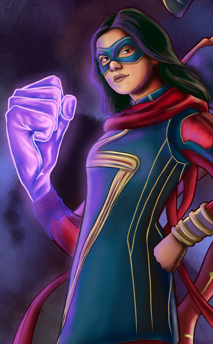 ofarrelart's tweet image. Newest Ms Marvel drawing ✨ I really liked this show!! So excited for The Marvels 🪐
@brielarson @msmarvel @captainmarvel 
#MarvelStudios #captainmarvel #MsMarvel #BrieLarson #art #artist #digitalart #kamalakhan #TheMarvels