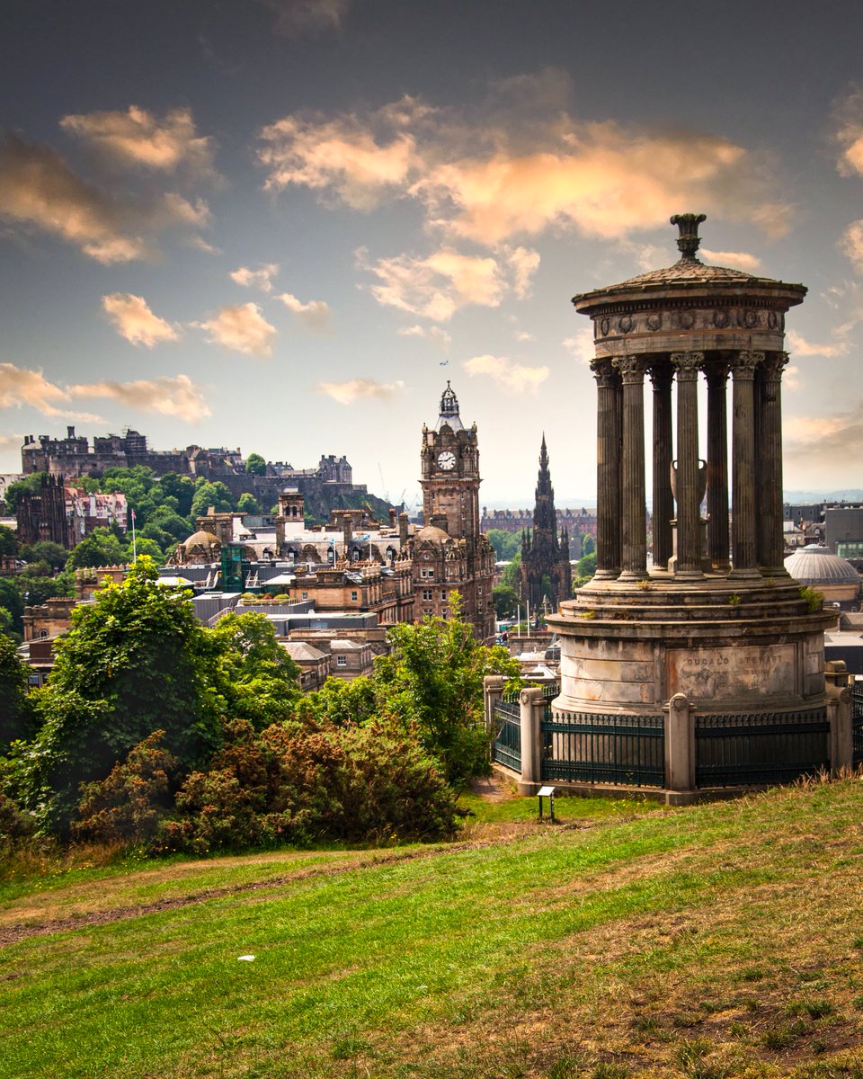 The views from the top of Calton Hill in Edinburgh are spectacular particularly looking in a westerly direction across the city towards the castle #Edinburgh #Castle #Scotland #cityscape #travels #travelphotography
