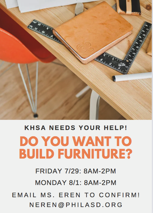 WE NEED YOUR HELP BUILDING OUR NEW CLASSROOM FURNITURE! <a href="/PHLfamilies/">Philadelphia Office of Children and Families</a> <a href="/YUCphilly/">Youth United 4Change</a> <a href="/PHLschools/">Philadelphia Schools</a>