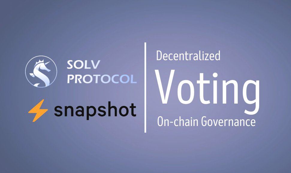 SolvRussia's tweet image. ⚡️ Интеграции со #Snapshot

Мы рады объявить о нашей интеграции со Snapshot, децентрализованной системой голосования, позволяющей членам сообщества, владеющим ваучерами #SOLV, участвовать в ончейн управлении Solv и без усилий.

📲 Подключите свой кошелек: snapshot.org/#/solvgov.eth