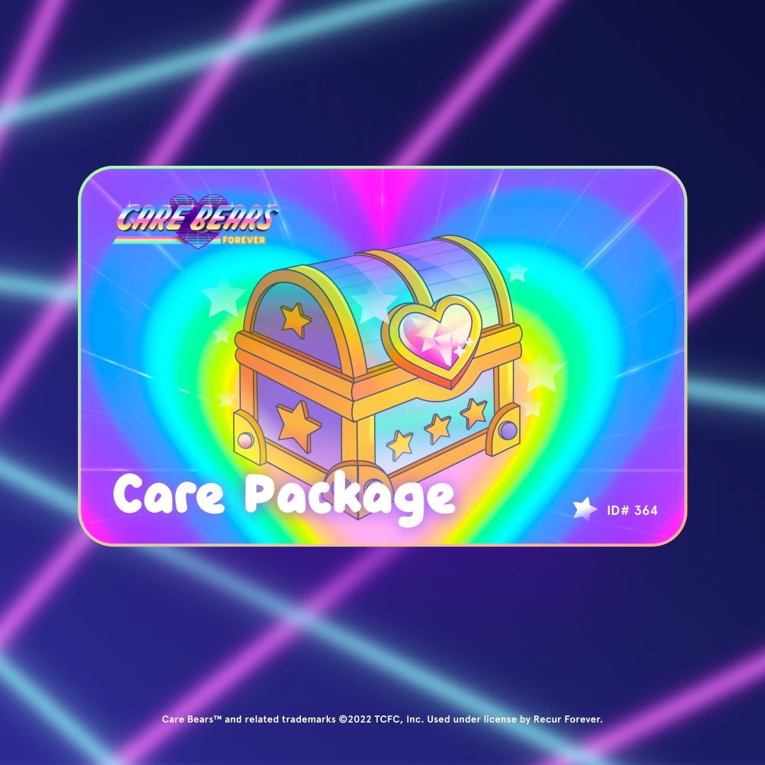 #CareBearsNFT is eager to spread love through web3 and so are we 🥰

That's why we're giving out 🔟 Care Packages to help you get a FREE #CareBearsNFT 🚀

Just ⬇️

- LIKE and RETWEET this tweet
- FOLLOW <a href="/RecurForever/">RECUR</a> &amp; <a href="/carebears_nfts/">Care Bears™ NFTs</a>
- Join our Discord!

discord.gg/recur