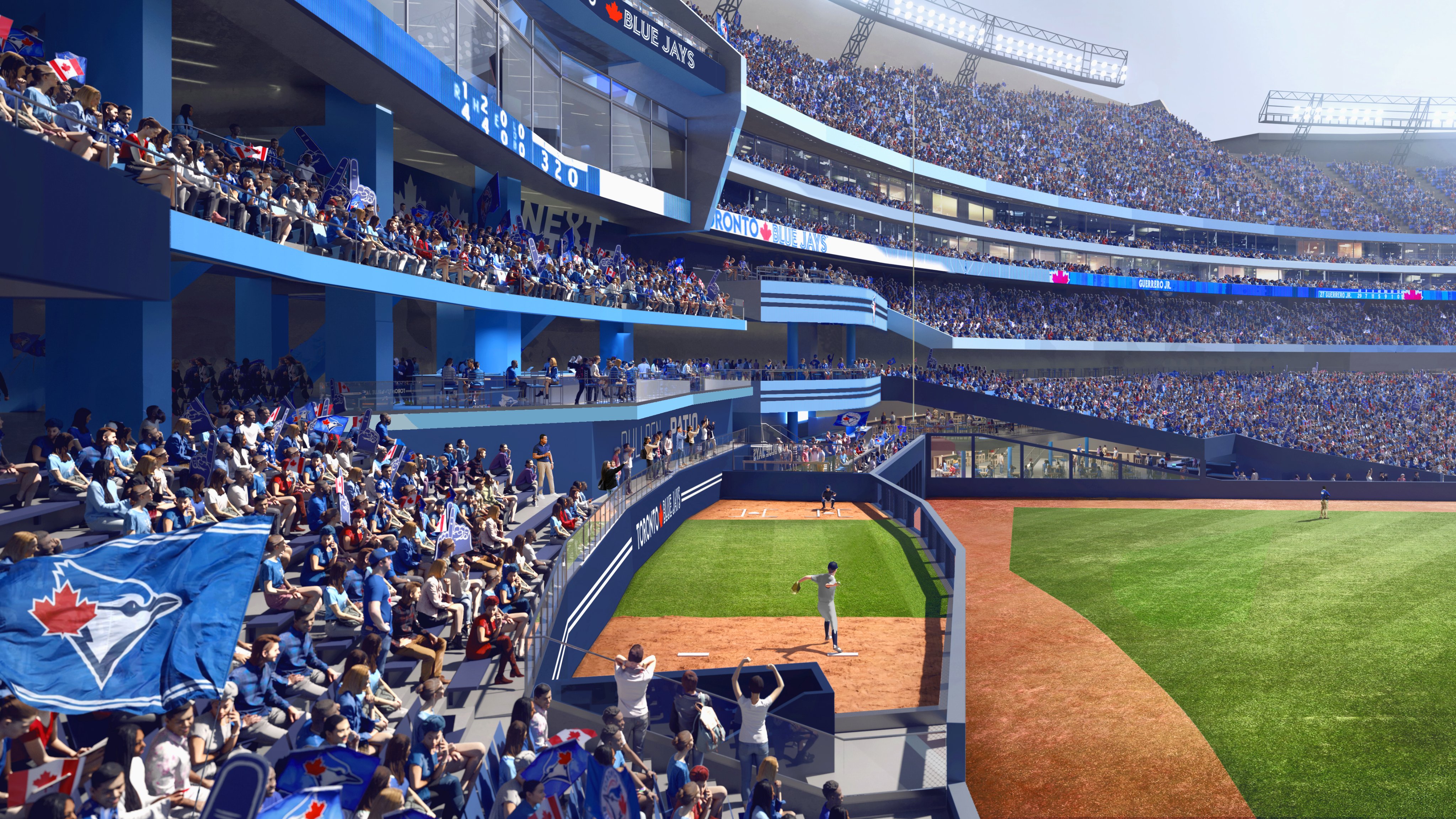 Toronto Blue Jays on X: Introducing: Raised bullpens! The atmosphere is  going to beelectric ⚡️🗣  / X