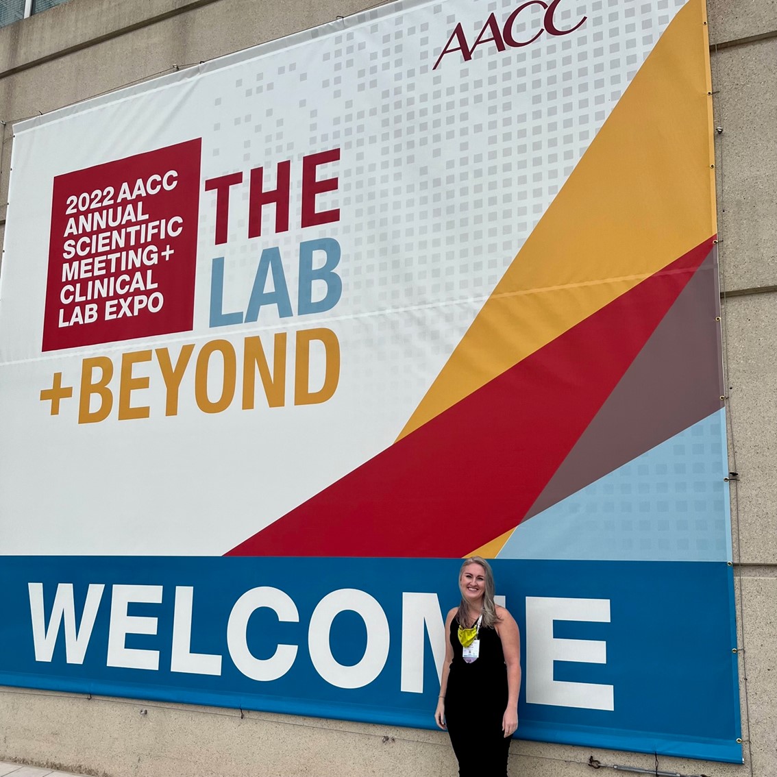AuriaCare's tweet photo. Excited that Kelsey, our Lab Supervisor, is at @_AACC to learn, connect and make sure our CLIA lab is ready for launch!! Our breast health journey together starts SOON!!
#2022AACC 
#breastcancerawareness 
#womenshealth 
#breastcancerprevention 
#athomescreening
#poweroftears https://t.co/vOJoCbsb0F