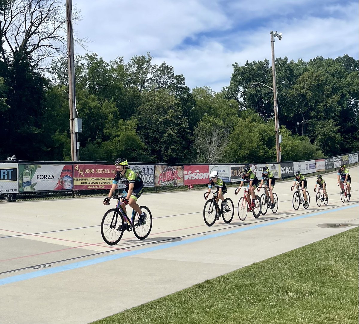 NewsNatalie's tweet photo. We stopped by the oldest velodrome in the United States today, and it’s right here in Kenosha. Cyclists of any ability can stop by and take a spin! @CBS58 #58Hometowns @kenoshavelo https://t.co/3hDCuSAtT1