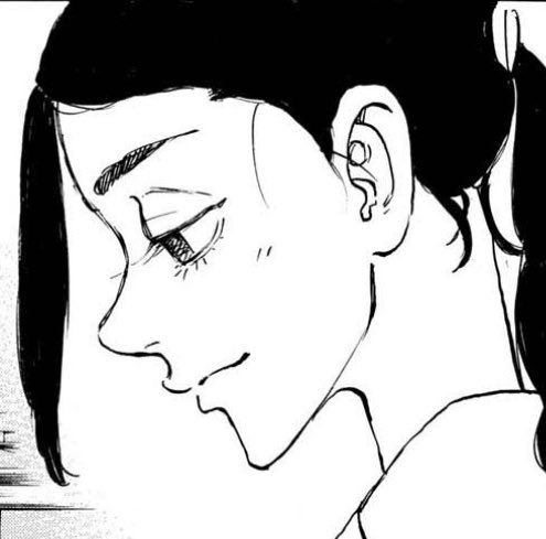 feisflair's tweet photo. Guys I just noticed something, mama Sano’s eyes look just like Mikey’s, as in they are equally dark and empty…..is…is the dark impulse hereditary? #tr263 https://t.co/u3IlZ32Hd4