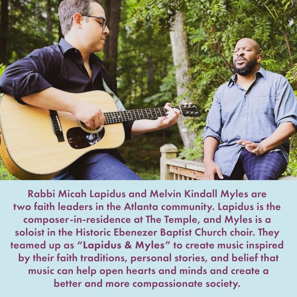 The Alluvial Collective is excited to partner with @TheISJL to bring you Lapidus & Myles, a great virtual concert for all audiences! Check out their debut album at this link: loom.ly/jLKDEig. Visit our website to register now: loom.ly/V6FJbAg