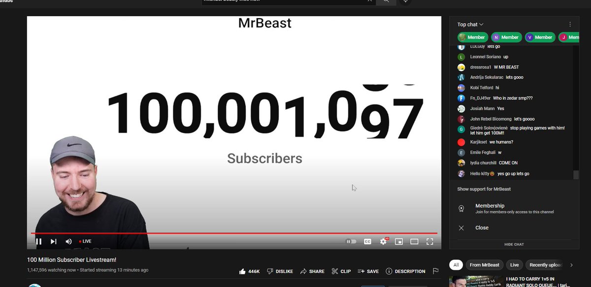 Ridiculy's tweet photo. @MrBeast who got the closest https://t.co/A7DRM4eBNL