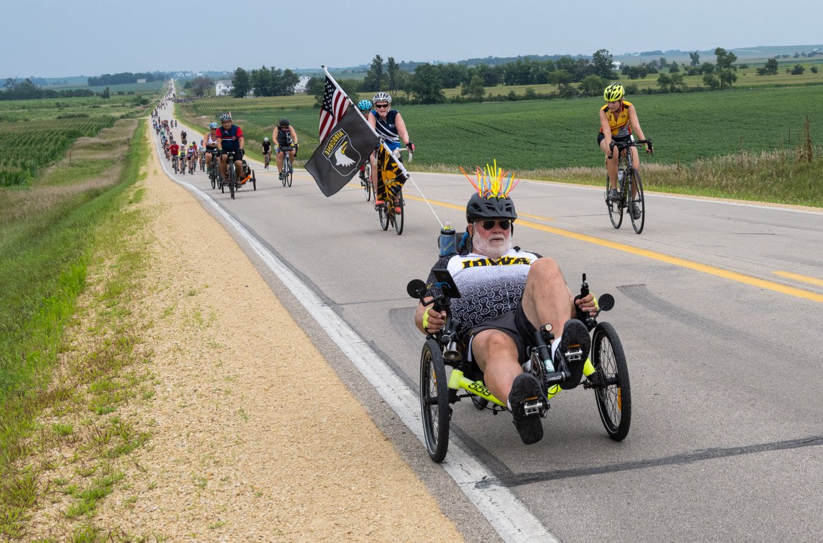 Hawkeye pride is worn loud and proud on RAGBRAI and UI's impact on the Hawkeye state stretches for miles.  stories.uiowa.edu/iowa-impact-al…