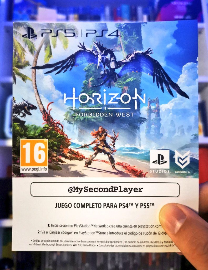MySecondPlayer's tweet photo. ⚠️  ¡¡𝐒𝐎𝐑𝐓𝐄𝐎!!  ⚠️

Clave digital del juego completo para Ps4 y Ps5 #HorizonForbiddenWest

✅ Seguir @MySecondPlayer y @CheckRevista
❤️🔄 LIKE y RT de este sorteo
💬 Menciona a tu amigo más suerturdo 

¡El ganador este mismo viernes noche para disfrutarlo el finde! https://t.co/QLiYRmjwE3