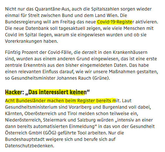 FHMaverick's tweet photo. Peter Hacker (@SP_Wien) zu #Registerdaten "Das interessiert keinen". Unfassbar, diese Aussage.
https://t.co/ifQLldT61L
Danke für den Einsatz zu COVID-KH-Registerdaten, @johannes_rauch! Ist auch ein Anliegen der Liberalen seit Beginn der Pandemie. Antrag: https://t.co/1Ws3uSDBch https://t.co/9IznxCtSeE