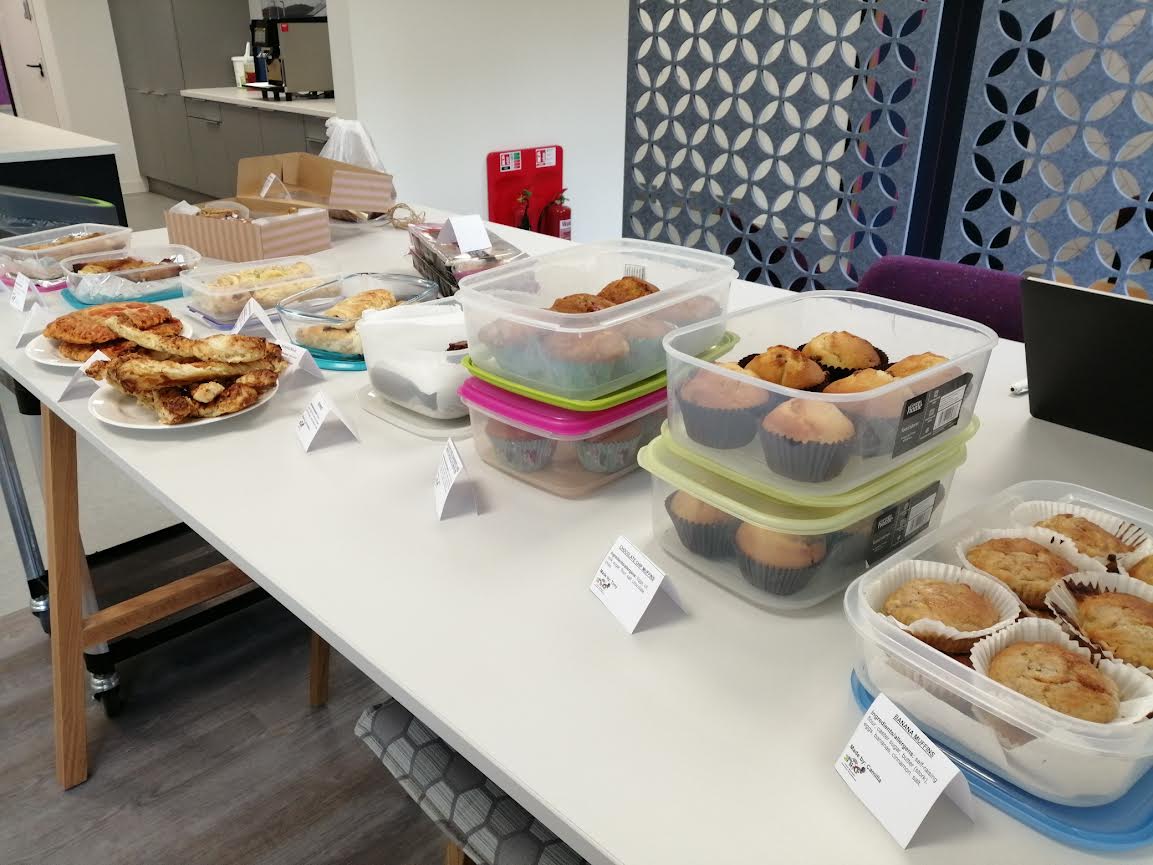 TonyLRoberts's tweet photo. The Charity Committee ran its first office bake sale since lockdown at @irwinmitchell Southampton today. We were flooded with delicious homemade donations.  In keeping, @RachelGreigIM and I also ran a workshop with our PRIME students on community engagement! @Community_IM https://t.co/gXODoltlKz