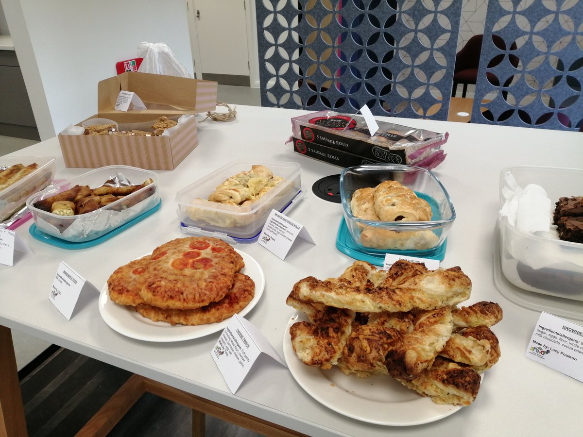 TonyLRoberts's tweet photo. The Charity Committee ran its first office bake sale since lockdown at @irwinmitchell Southampton today. We were flooded with delicious homemade donations.  In keeping, @RachelGreigIM and I also ran a workshop with our PRIME students on community engagement! @Community_IM https://t.co/gXODoltlKz