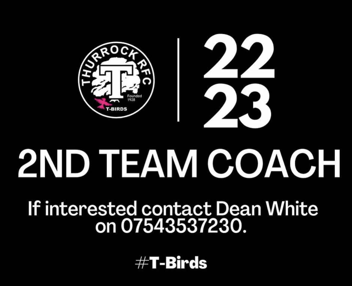 thurrockladies's tweet photo. ๐ฎ๐ก๐ ๐ง๐๐๐ ๐๐ข๐๐๐
Thurrock T-Birds are looking for a 2nd Team Coach to join the squad setup.
If youโre interested get in touch now and contact Dean White directly on 07543 537230.
#TBirds #thurrockrfc #coachingposition #innerwarrior #womensrugby https://t.co/hdgzP176cC