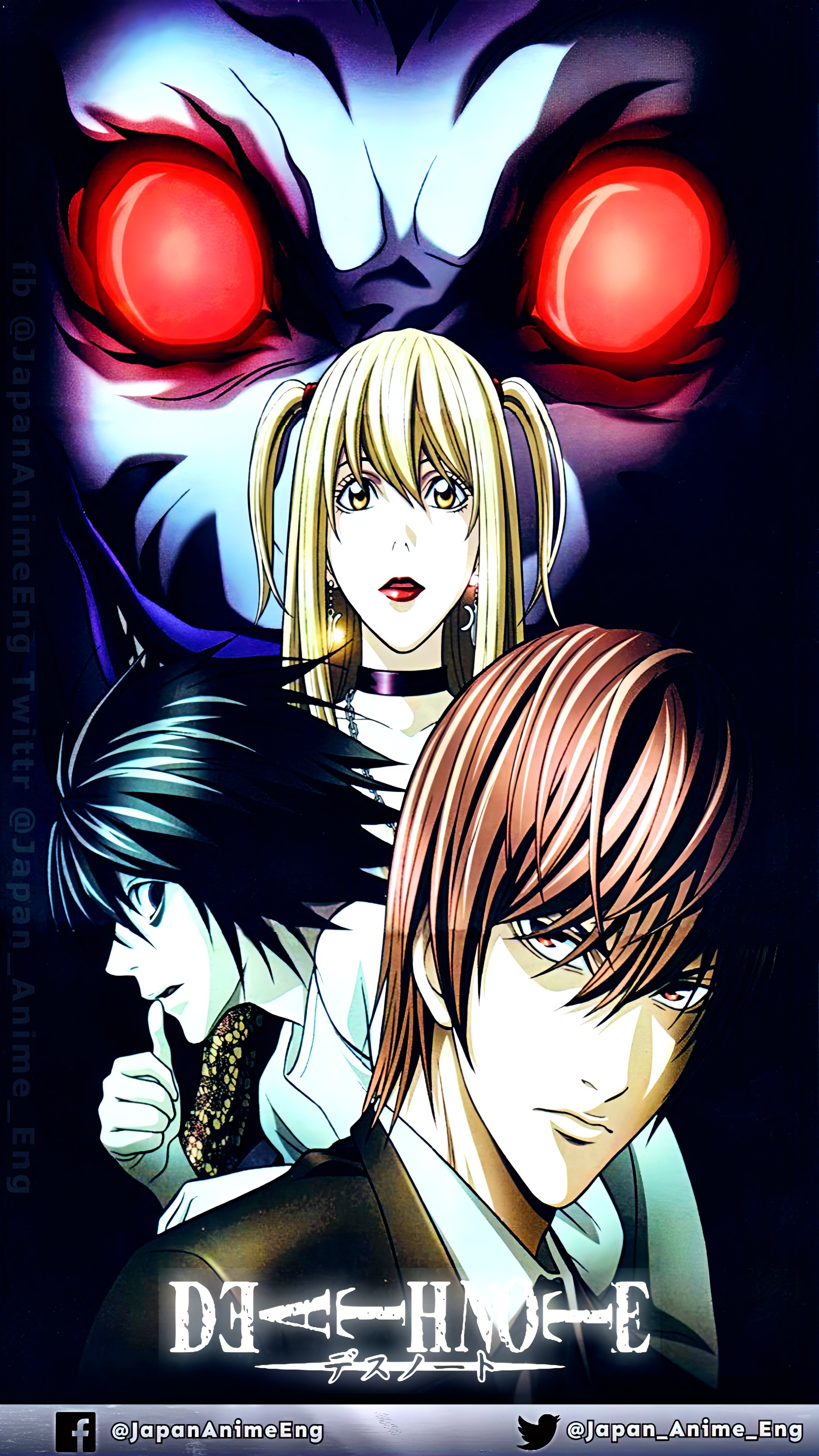 Japan Anime English 日本アニメ英語 Artist Anime Death Note Death Note デスノート Wallpaper 4k All Rights Reserved To My Property Do Not Re Publish Copyright 22 C Japan Anime Eng Fanarts Artist Deathnote Animeart