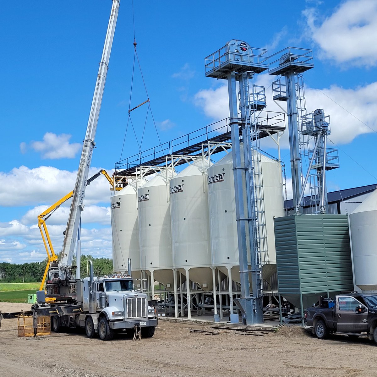 KBIprocessing's tweet image. The last leg was stood up today! Looking forward to getting some product flowing soon!