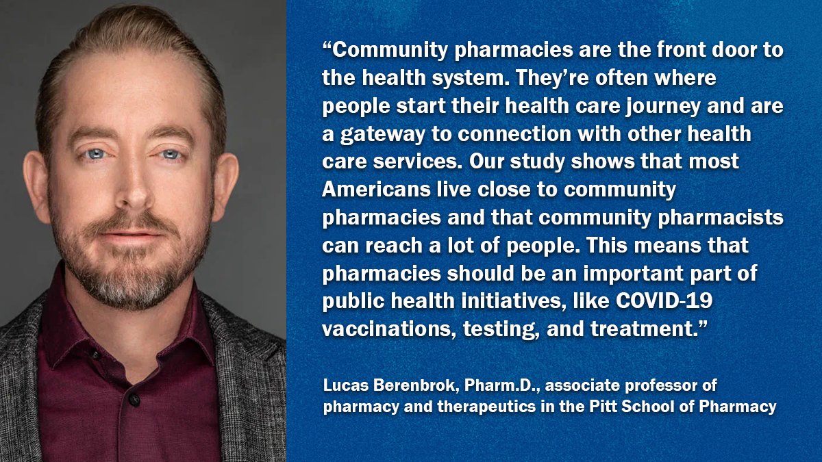 UPMC (@upmcnews) on Twitter photo 9 out of 10 Americans live close to a community pharmacy, based on a study led by researchers <a href="/PittTweet/">University of Pittsburgh</a> and <a href="/UCSanDiego/">UC San Diego</a>. The results provide a better understanding of accessibility to U.S. drugstores and the essential services they provide. upmc.me/3zD21u8 9 out of 10 Americans live close to a community pharmacy, based on a study led by researchers <a href="/PittTweet/">University of Pittsburgh</a> and <a href="/UCSanDiego/">UC San Diego</a>. The results provide a better understanding of accessibility to U.S. drugstores and the essential services they provide. upmc.me/3zD21u8