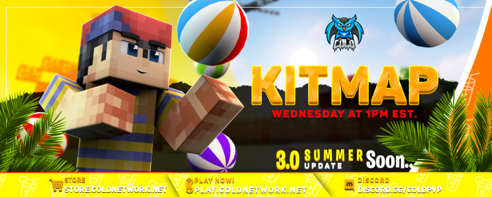 Kitmap SOTW Week 10 takes place Friday at 1PM EST.

🔃Forums Post: coldnetwork.net/threads/kitmap…

🎁We're giving away these items:
☀️1x Cold Rank (Temporary)
☀️3x Immortal Ranks (Temporary)
☀️5x Ultra Crate 
☀️20x Custom Enchant Crate

Like, RT, Comment IGN, and follow 
<a href="/coldnetworknet/">Cold Network</a>