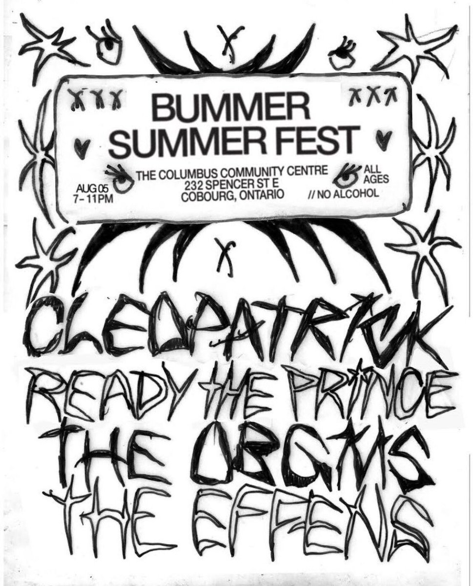 NOTHING BUT 🐐 ON THE MENU
.
Aug 5th - Cobourg - All Ages!
.
#cleopatrick #readytheprince #theobgms #theeffens 🙏