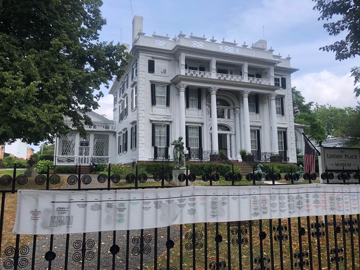 CatherineZipf's tweet photo. @SatEvePost Tonight, Bristol Warren Art Night is dedicating an entire night to art and performance on the history of Bristol. The BH&amp;PS's Timeline of Enslavement in Bristol is up and ready to go!  Check out the impressive roster of events:
https://t.co/RXEAh6FZvL
@WomanProjectHQ @lindenplace https://t.co/ANvM8M6l1C