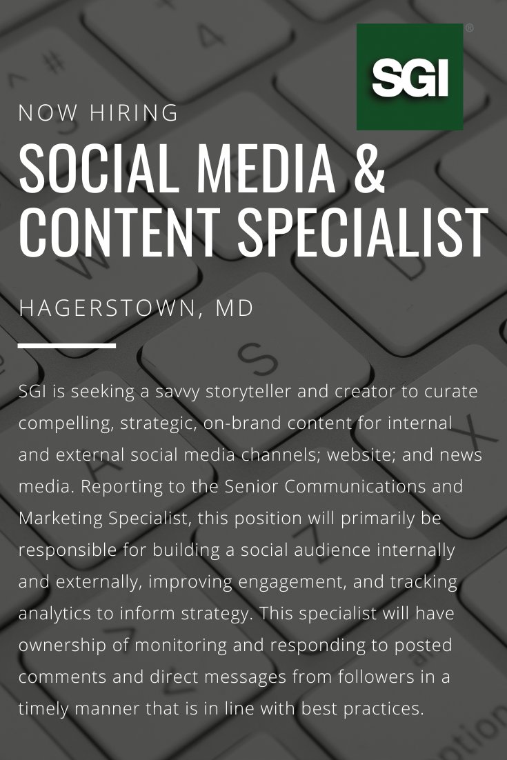 POSTED TODAY! Apply now -- gafsgi.wd5.myworkdayjobs.com/en-US/SGI_Care…