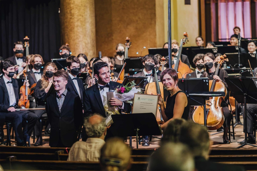 Congratulations again to 🏆 Trombonist Robert Conquer and flutist Arin Sarkissian, the latest winners of the #MichaelMeasuresPrizes. #CCPrizes  buff.ly/2LoXiUZ Presented by <a href="/CanadaCouncil/">Canada Council for the Arts</a> on July 25th

📷 Photos: Curtis Perry for Ottawa Chamberfest