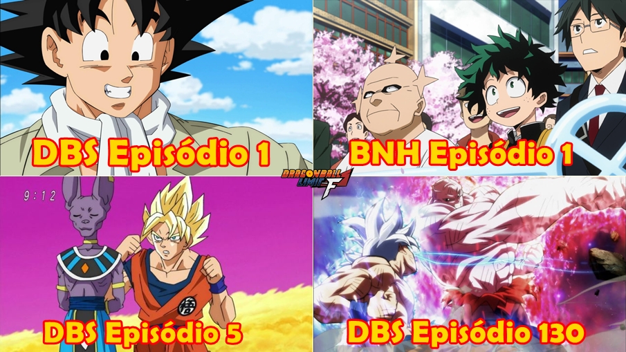 D. Ball Limit-F - Nem sempre uma animação ser das antigas significa que  está livre de censuras. Na imagem você pode ver cenas do anime Dragon Ball Z  a esquerda (mais suavizado)