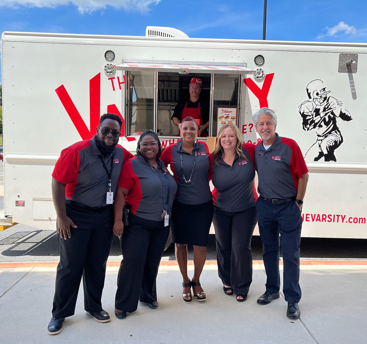 ECMS Admin the “Varsity” Team today after our Wildcat Prowl (meet & greet). #Ecmspositivity @ECMSWildcats @DrKaciePhipps @DrSheppardFloyd @CobbSchools