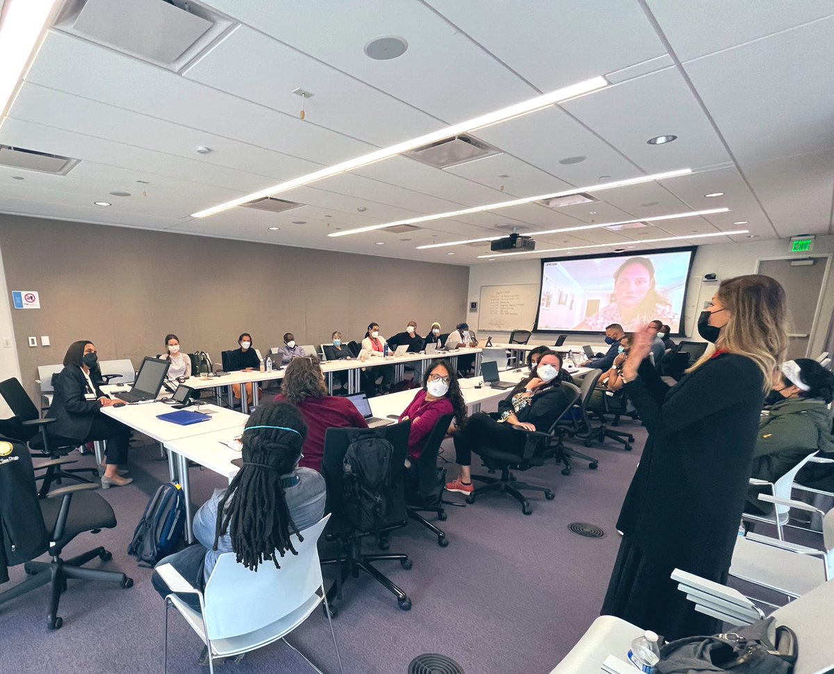 DrSchiaffino's tweet photo. @KBibbinsDomingo (far left) joined the @ImSatUCSF #RISE2022 #COMB9 and #10 cohorts to talk about her new role as @JAMA_current EiC and reunite with us!!! We ❤️ you! https://t.co/Q1Cl79C9HN