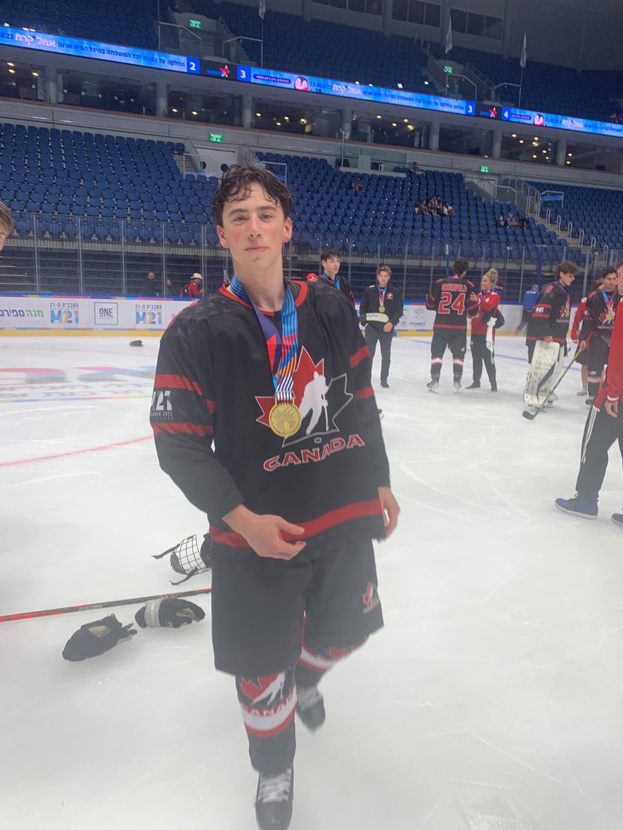BRINGING HOME GOLD 🥇

Congratulations to <a href="/HfxMacs/">The Macs</a> forward Isaac Arnold who captured U18 men's hockey gold with Team Canada at the Maccabiah Games in Jerusalem on Sunday. 👏👏👏  

Canada defeated Team USA 5-4 in overtime to claim gold. 🥇🇨🇦

<a href="/nsu18mhl/">High Button NSU18MHL</a> | #nsproud