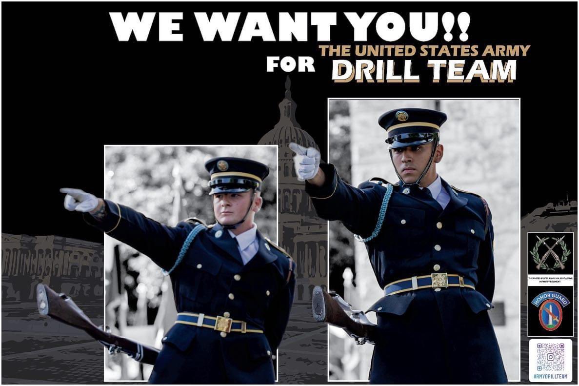 Attention Old Guard Soldiers! Do you want to join the drill team? Our next training cycle starts September 06th. It is three weeks of training, where we will assess your physical fitness, drill team manuals, and an end of cycle test-out. Do you have what it takes?