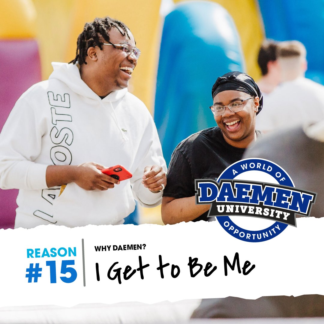 Why Daemen University?

Daemen allows you to truly embrace who you are as an individual. You’re not just a number in a large lecture hall—you’re a unique individual who our faculty and staff get to know.

Become a wildcat today! dae.men/38k57Z9