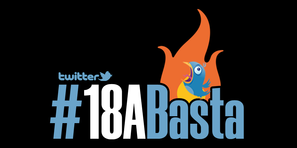 BastaPosta's tweet photo. Todos con el #18ABasta
#18A 
🔥 https://t.co/18ToG0MgjV
