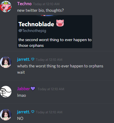 Technoblade History tweet media