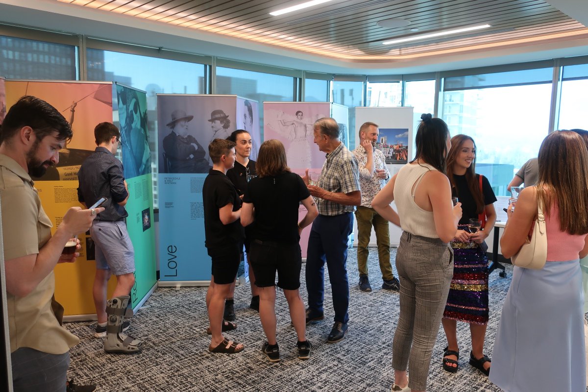 IrlinVancouver's tweet photo. Last night, in collab with @vanqueerirish, we co-hosted our first #IrishCommunity ☘️ in-person #Pride event since 2019

The #OutintheWorld 🌍 exhibition features 12 stories under six themes, which were chosen as they speak to significant parts of the Irish LGBTQ+ experience 🏳️‍⚧️🏳️‍🌈 https://t.co/AmxKRKgOTa