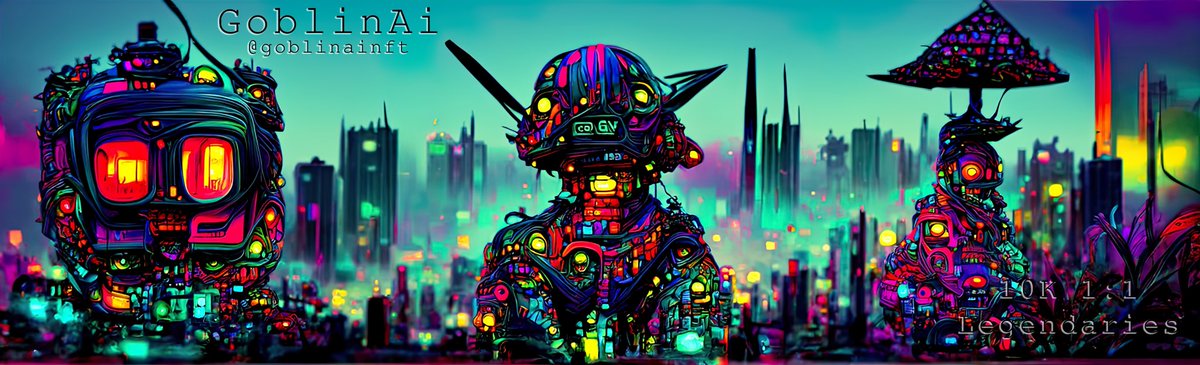 Layton2Russ's tweet photo. @DezBryant @goblinainft  and creator @RoboticoAi  have created the first ever all legendary 1/1 AI art nft’s….. don’t sleep on this project that is about to break opensea https://t.co/L8fVQghk8G