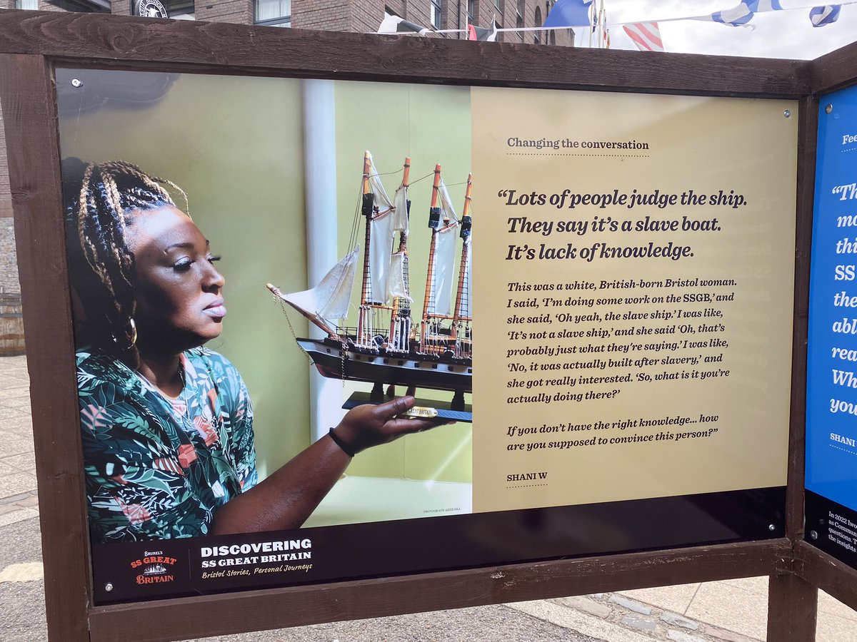 GapsBridging's tweet photo. So proud to see group members active and involved in this. Check out the inspiring new boards outside @SSGreatBritain https://t.co/R7zzSecA5A